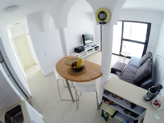 Offene Küche mit Meerblick Ferienwohnung Fuerteventura